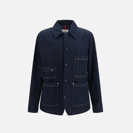Moncler Blå Denimjacka Jeansjacka