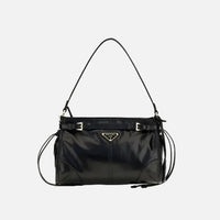 Prada Handväska I Svart Läder  (Bos Taurus)