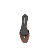 Saint Laurent Bruna Mules I Läder