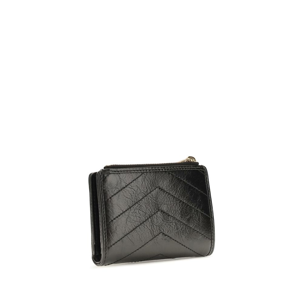 Saint Laurent Svart Plånbok I Läder