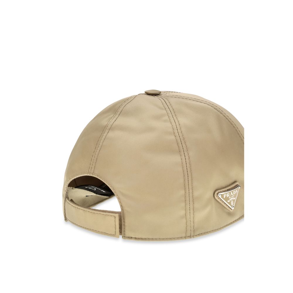 Prada Brun Baseball Keps I Polyamid