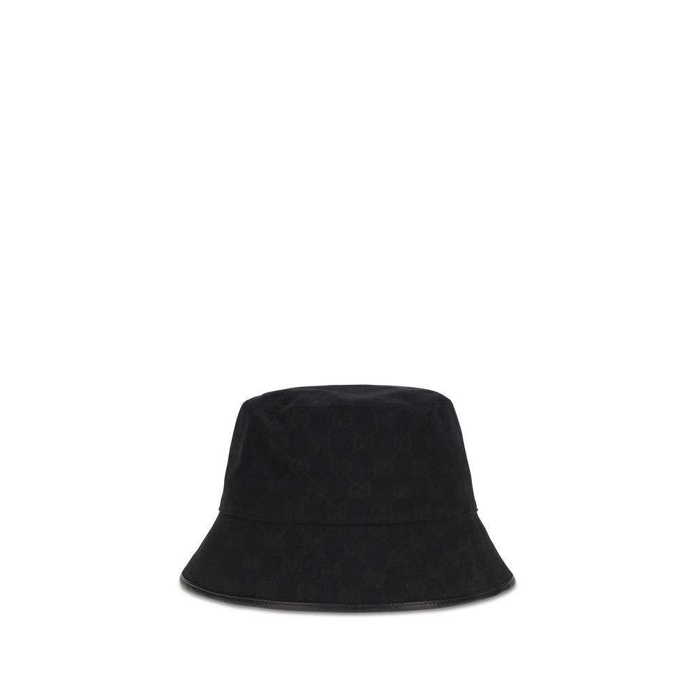 Gucci Svart Solhatt I Polyester
