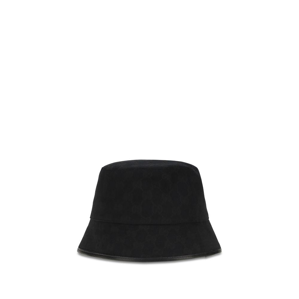 Gucci Svart Solhatt I Polyester