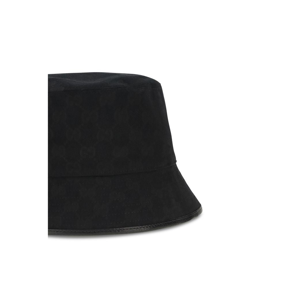 Gucci Svart Solhatt I Polyester