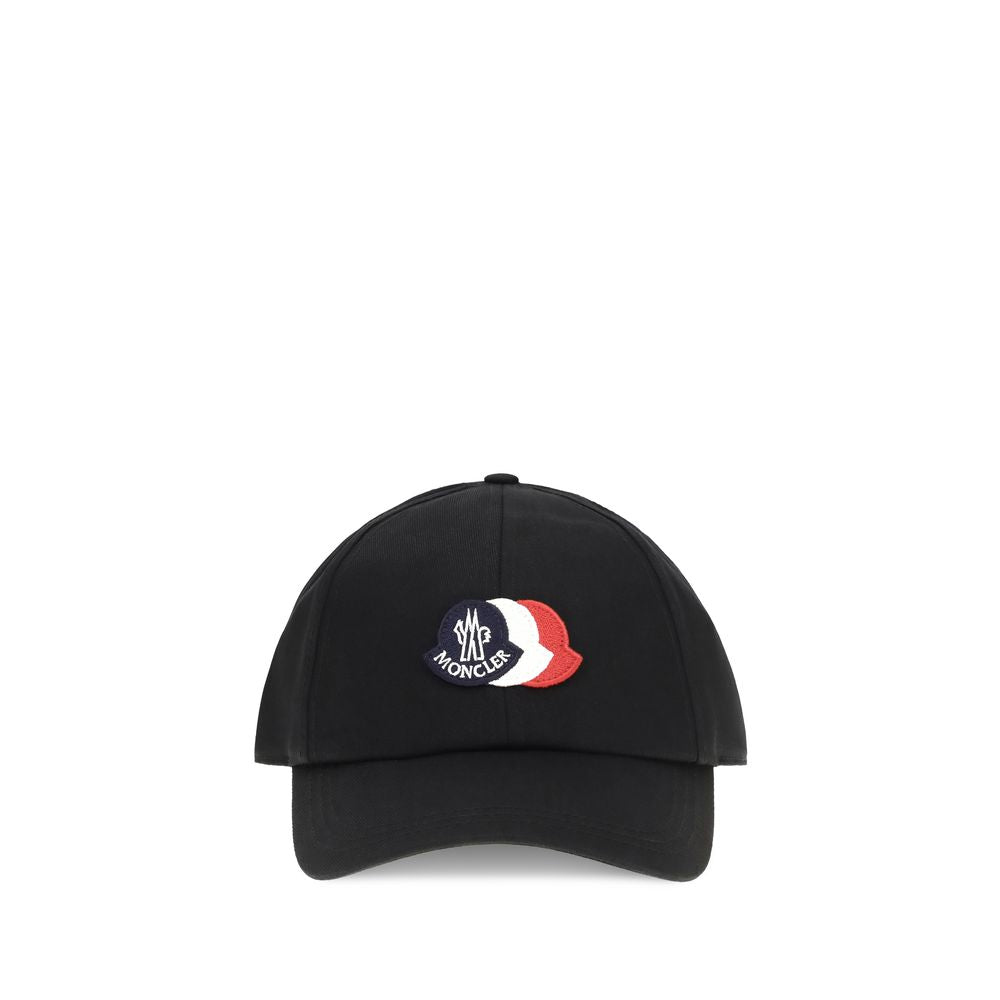 Moncler Svart Baseball Keps I Bomull