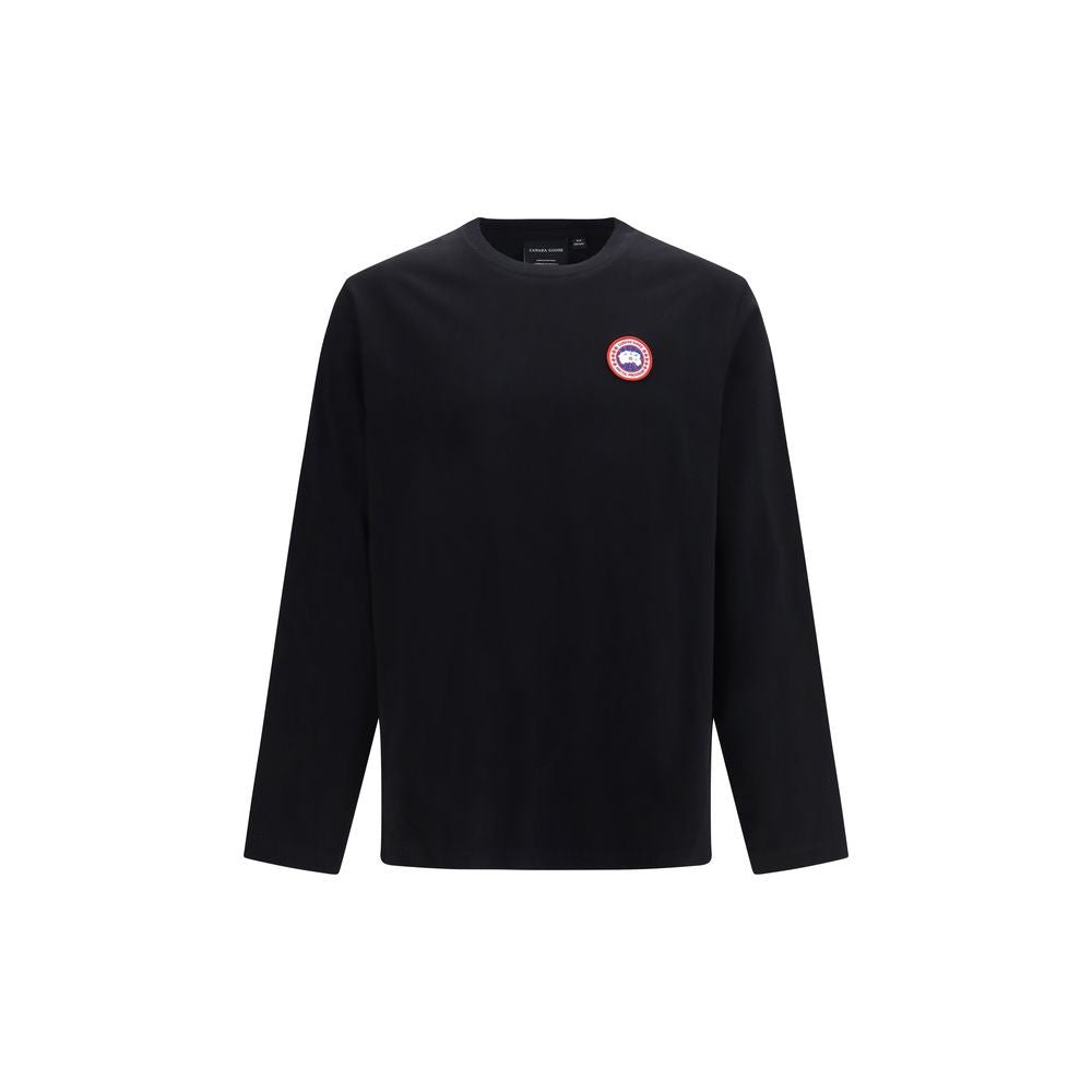Canada Goose Svart Långärmad T-shirt I Bomull