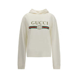 Gucci Vit Sweatshirt Hoodie I Bomull Och Kashmir