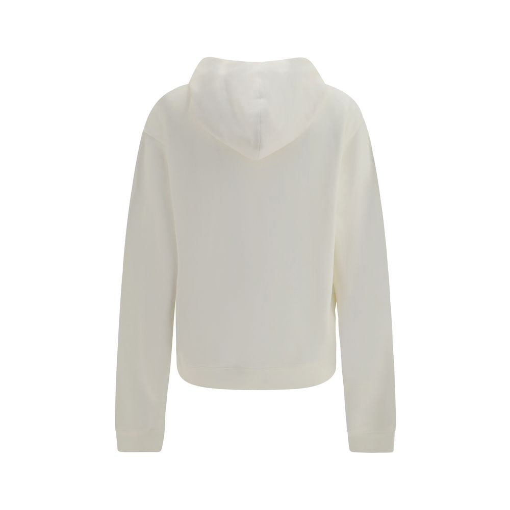 Gucci Vit Sweatshirt Hoodie I Bomull Och Kashmir