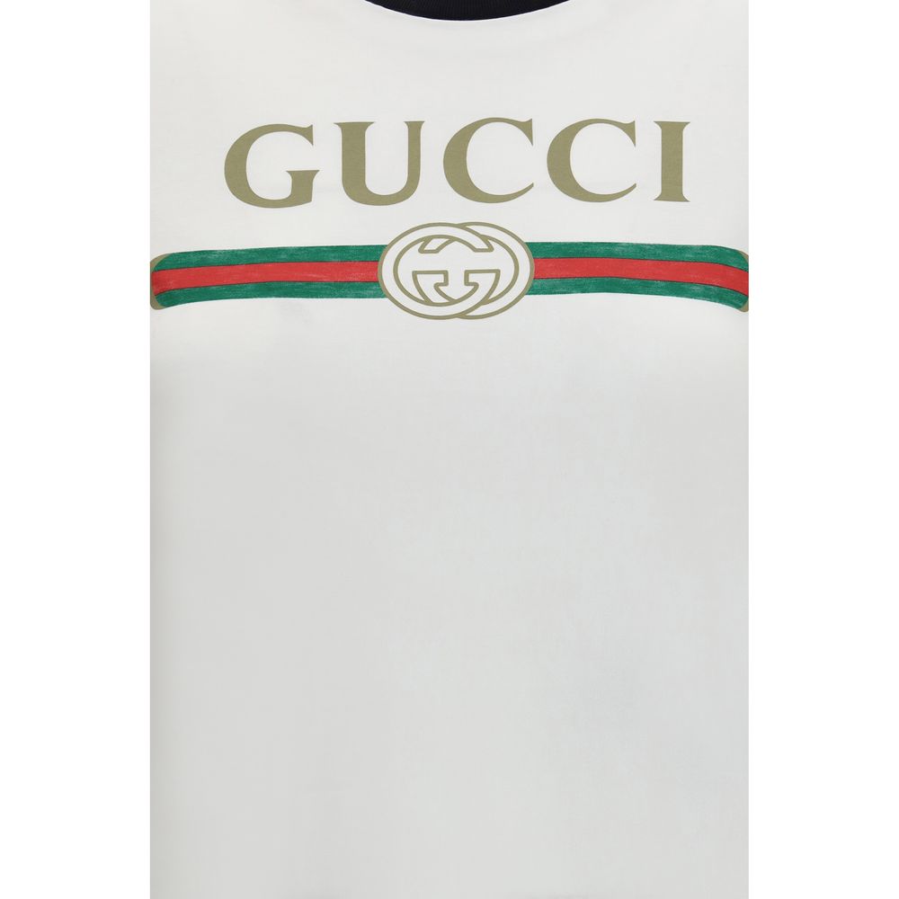 Gucci Vit T-shirt I Bomull