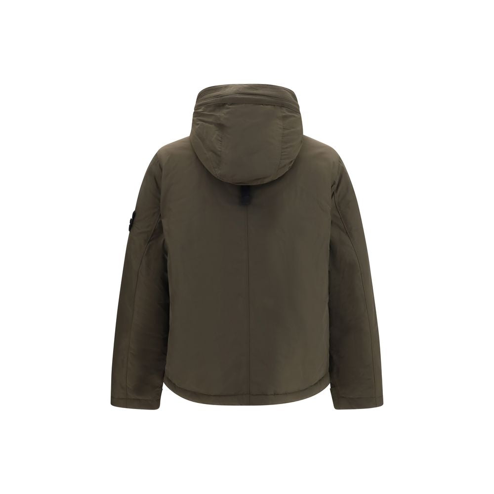 Stone Island Grön Skaljacka I Polyester