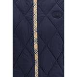 Burberry Blå Täckväst Ärmlös jacka I Polyamid