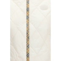 Burberry Vit Ärmlös Jacka/Väst I Polyester Dam