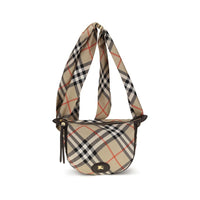Burberry Beige Axelremsväska I Siden