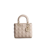 Dior Beige Axelremsväska I Läder
