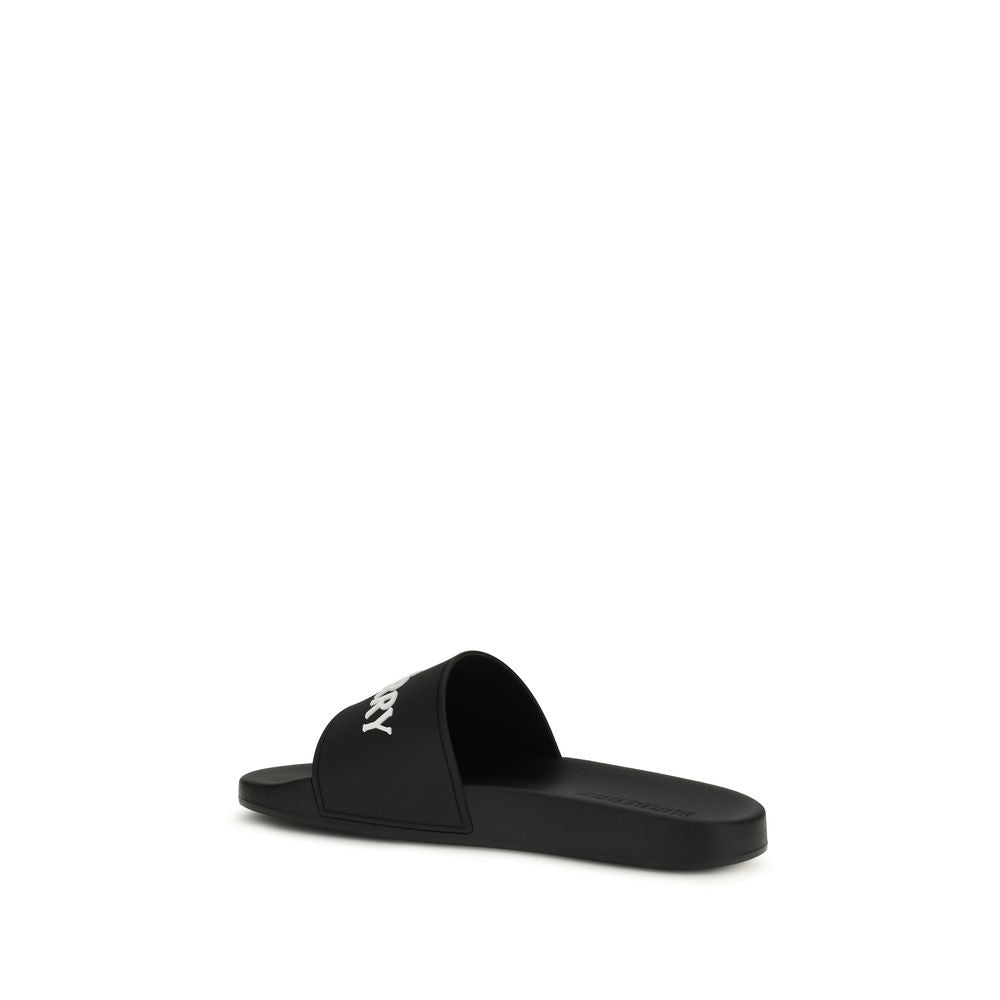 Burberry Svarta Sandaler i Gummi