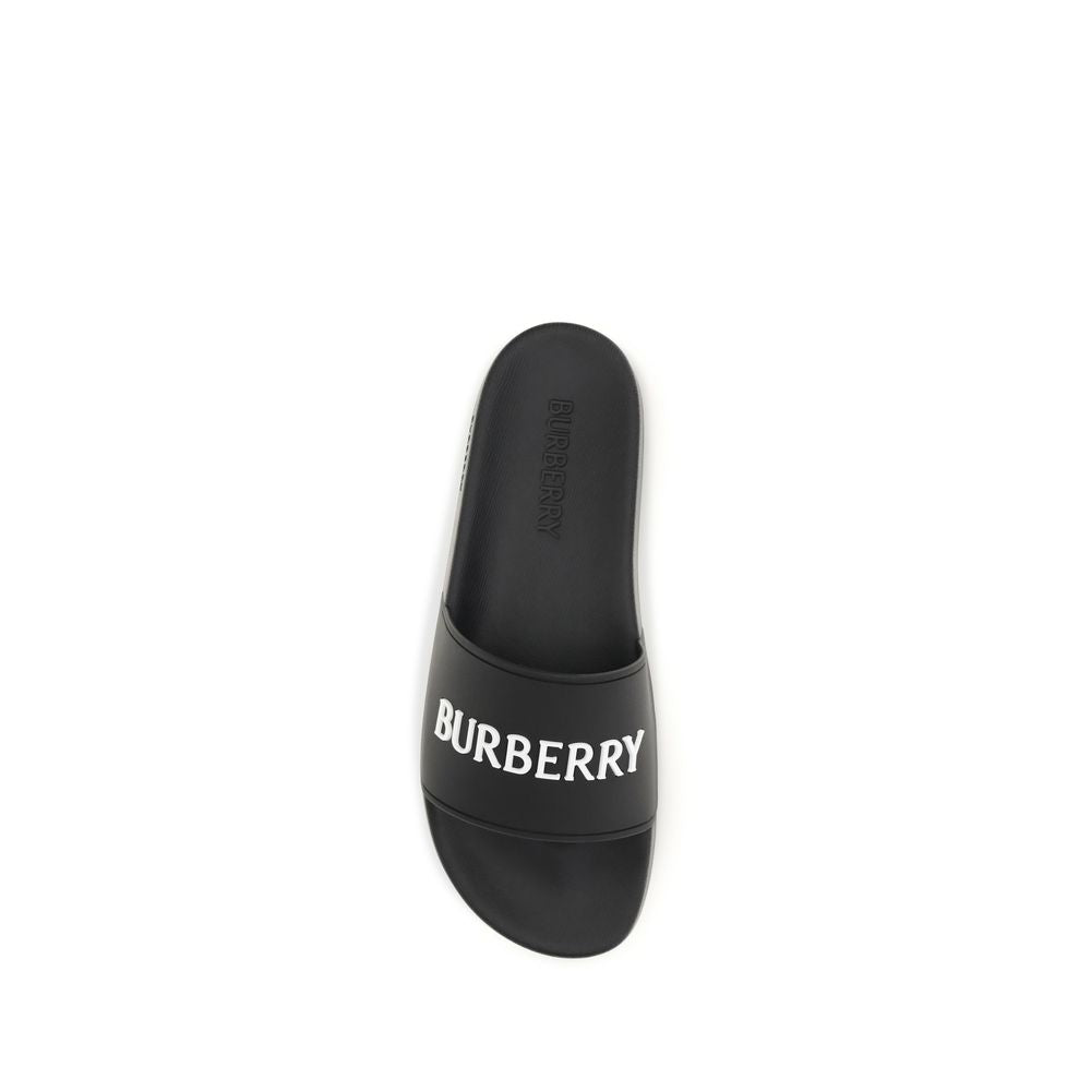 Burberry Svarta Sandaler i Gummi