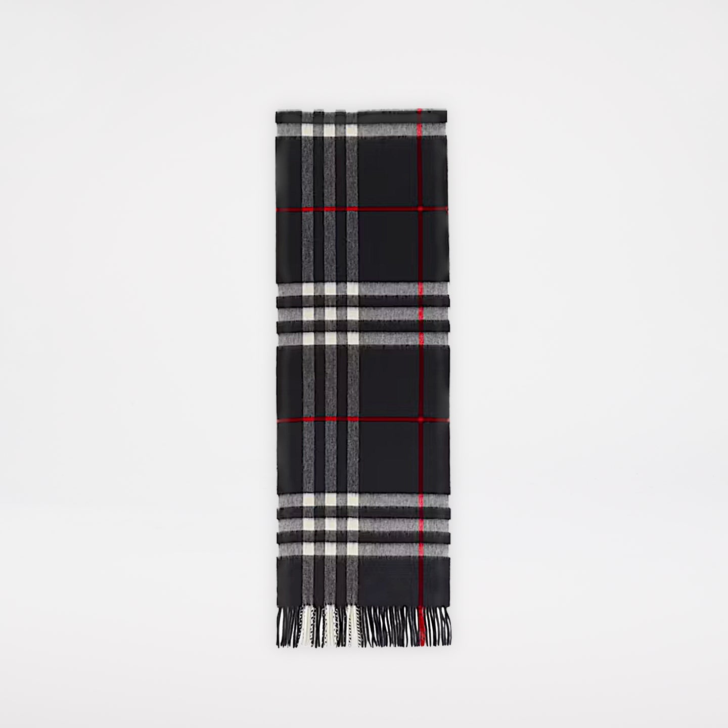 Burberry Check Kashmir Halsduk Marinblå