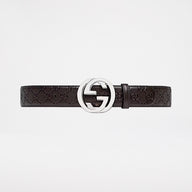 Gucci Signature Läderbälte Brun