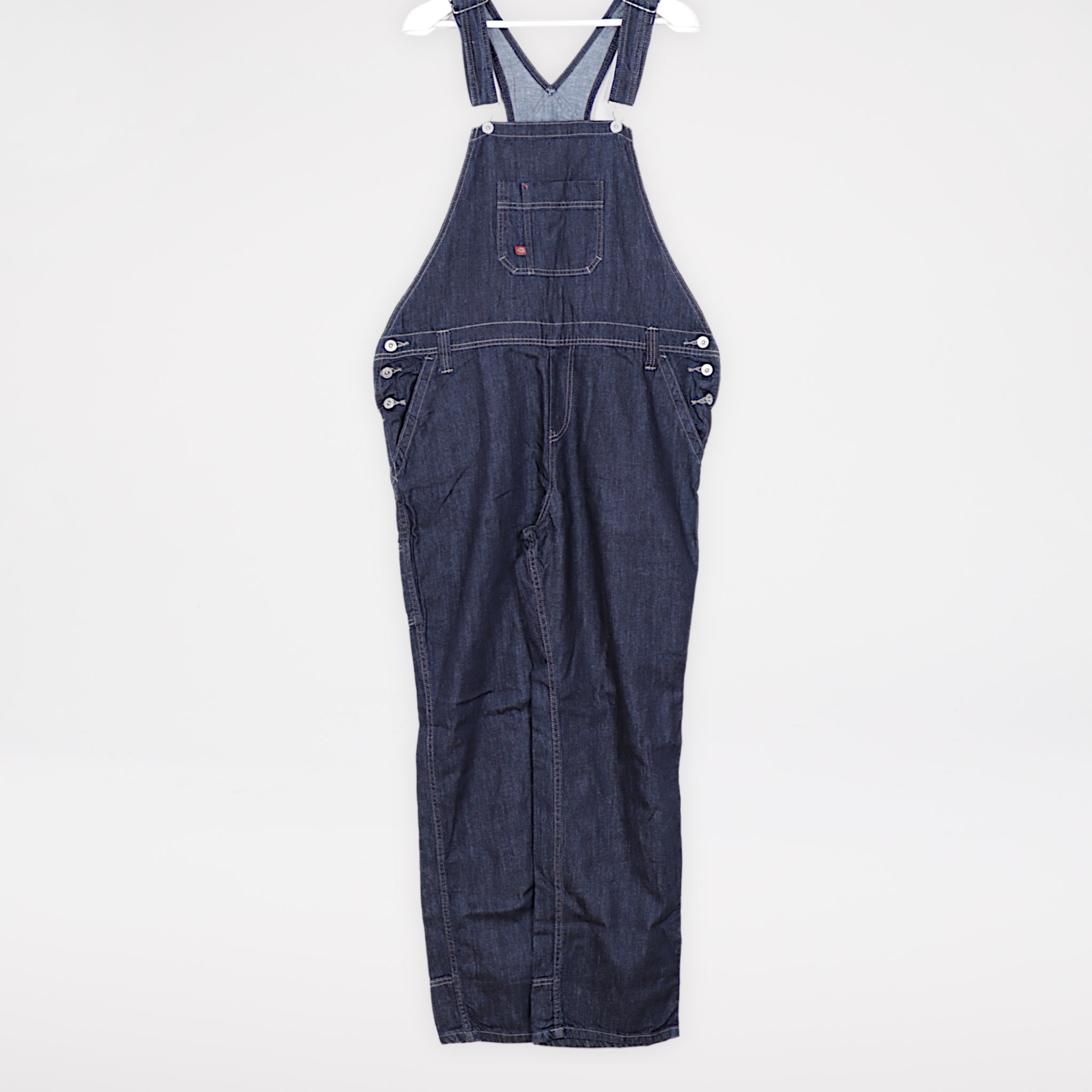 Dickies Hängselbyxa Herr L Denim Blå Snickarbyxor