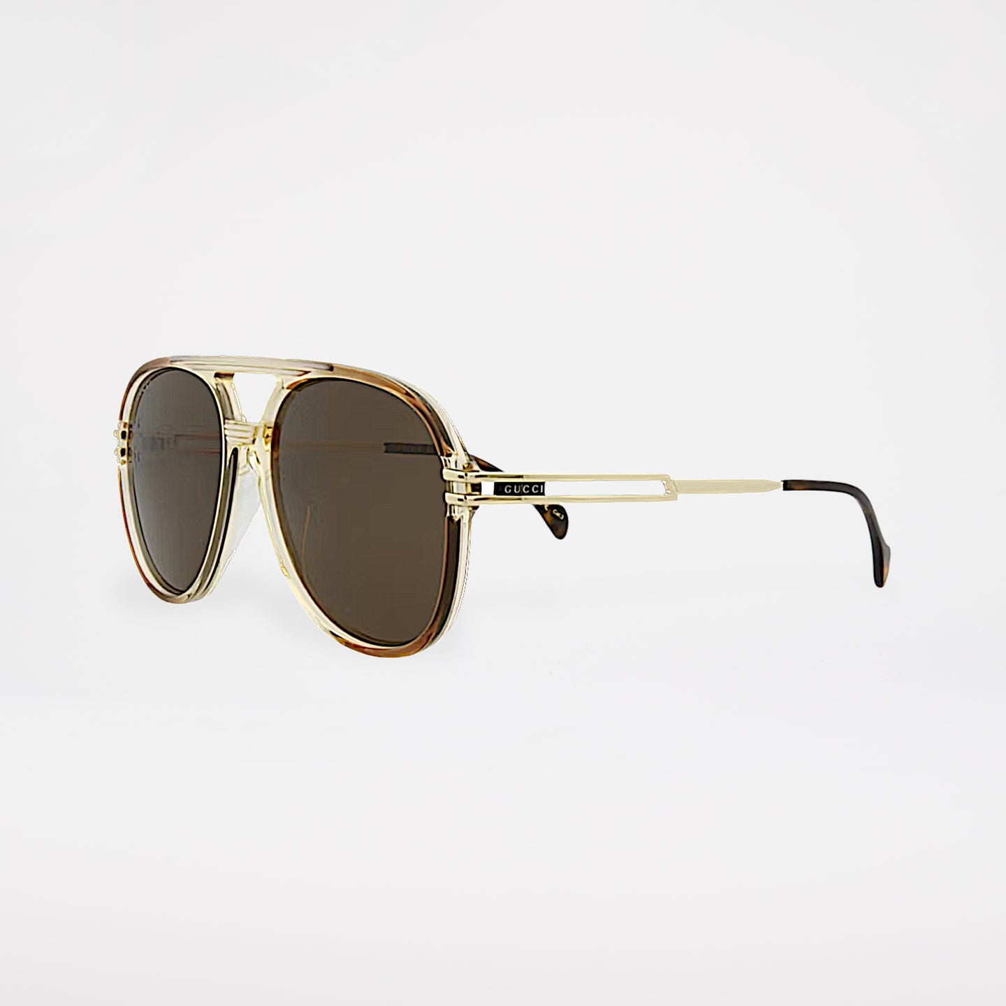 Gucci Aviator Solglasögon Brun/Guld (GG1104S-30012810-002)