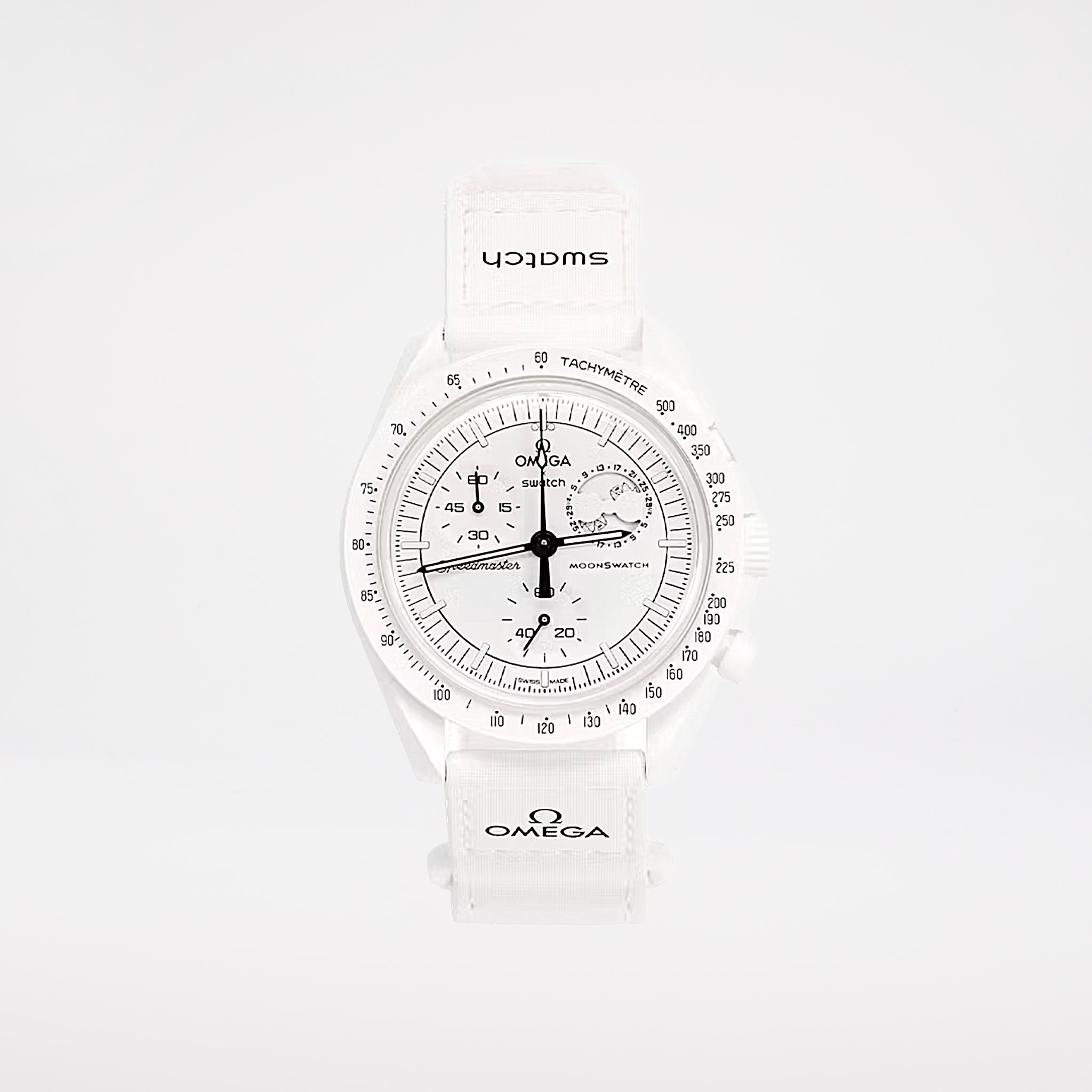 Swatch x Omega Bioceramic Moonswatch Mission To Moonphase Snoopy SO33W700﻿