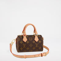 Louis Vuitton Nano Speedy Monogram Canvas Brown