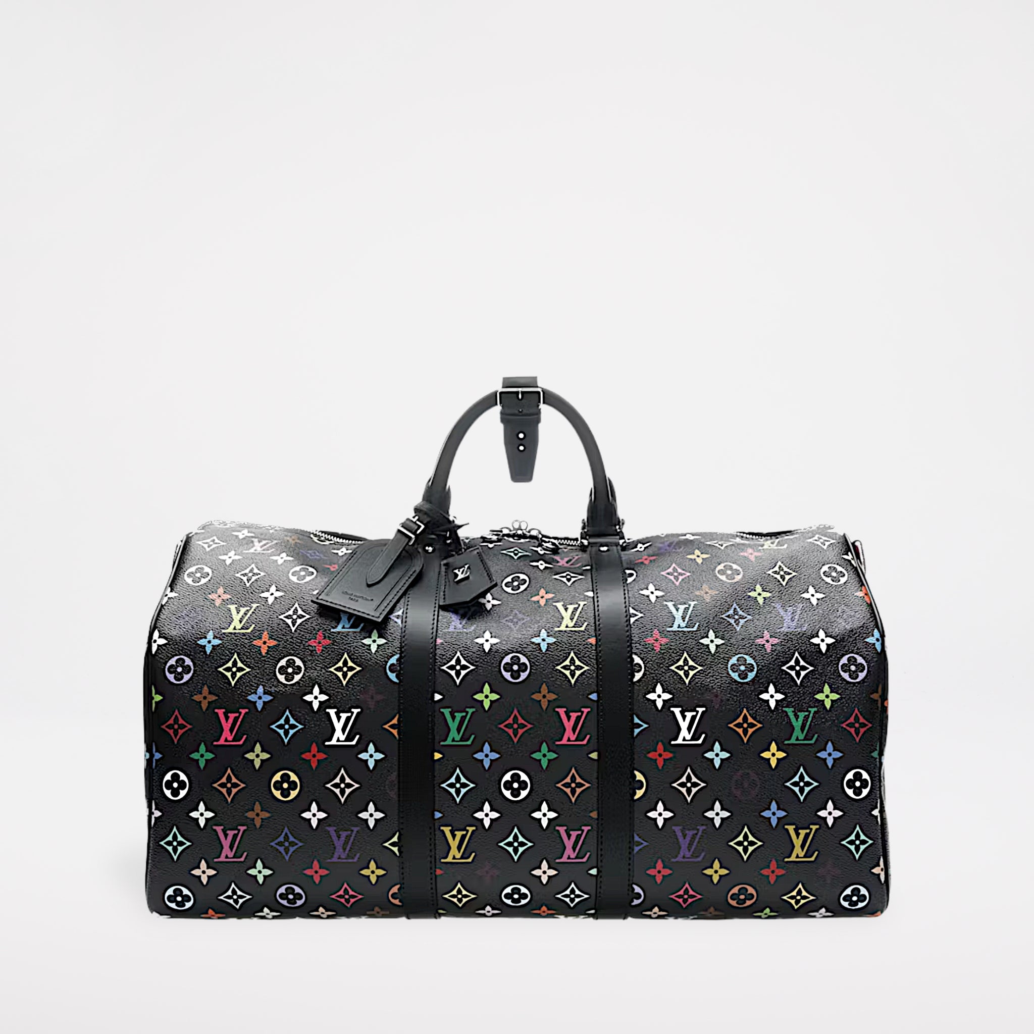 Louis Vuitton x Takashi Murakami Keepall Bandouliere 50 Black Multicolored