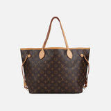Louis Vuitton Monogram Neverfull MM Tote Väska Brun / GHV