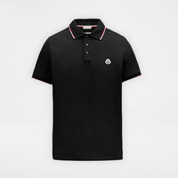 Moncler Logo Polo Shirt Black/Red/White