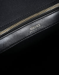Versace Tote-Väska I Canvas och Läder