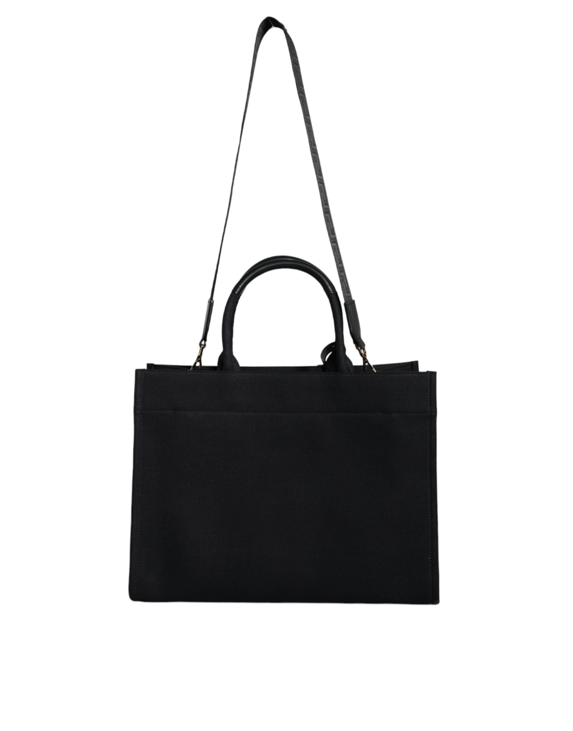Versace Tote-Väska I Canvas och Läder