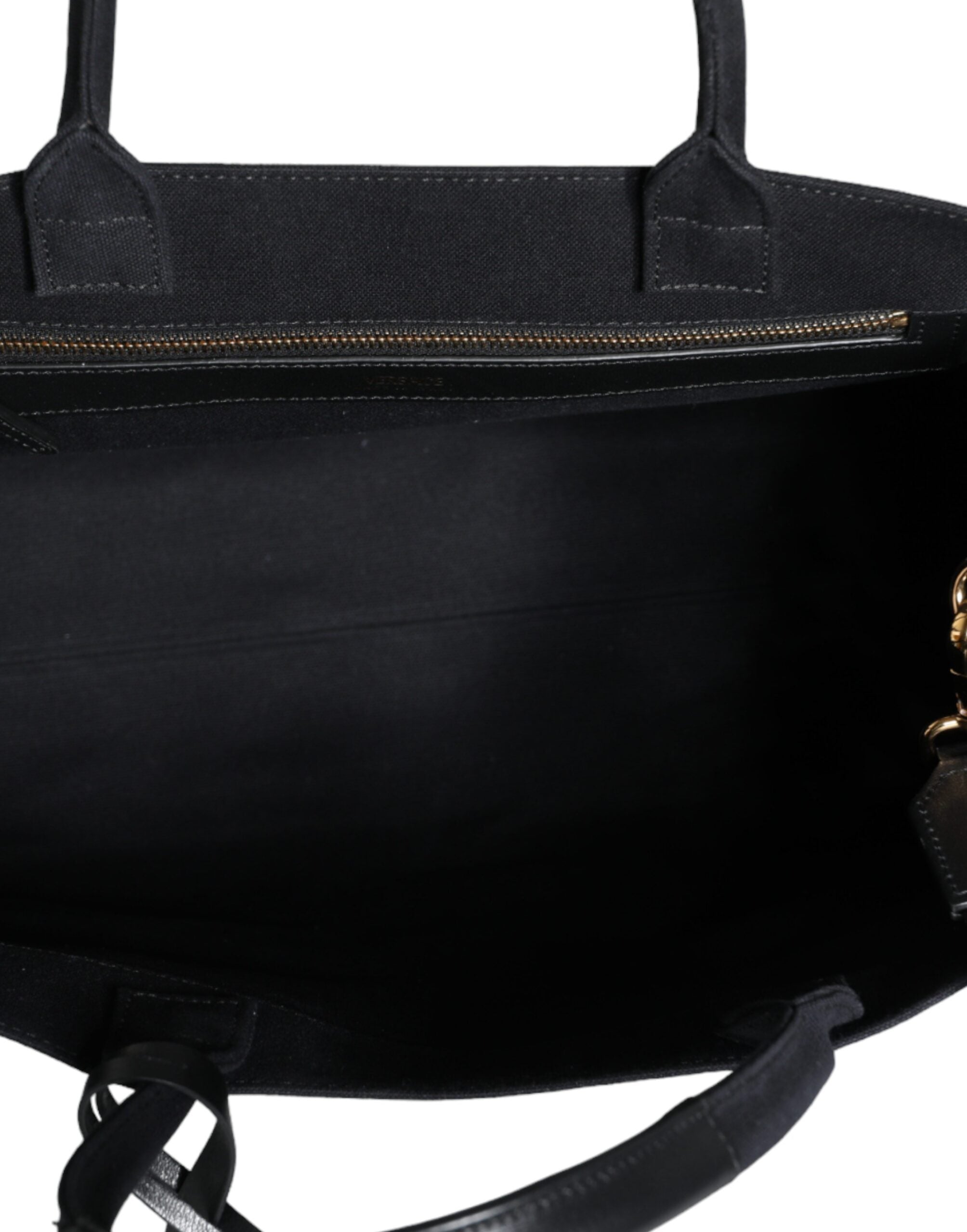 Versace Tote-Väska I Canvas och Läder