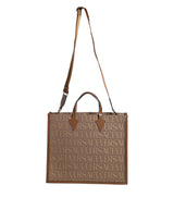 Versace Tote-Väska I Jacquard och Läder