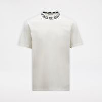 Moncler Logo Collar T-Shirt Off White