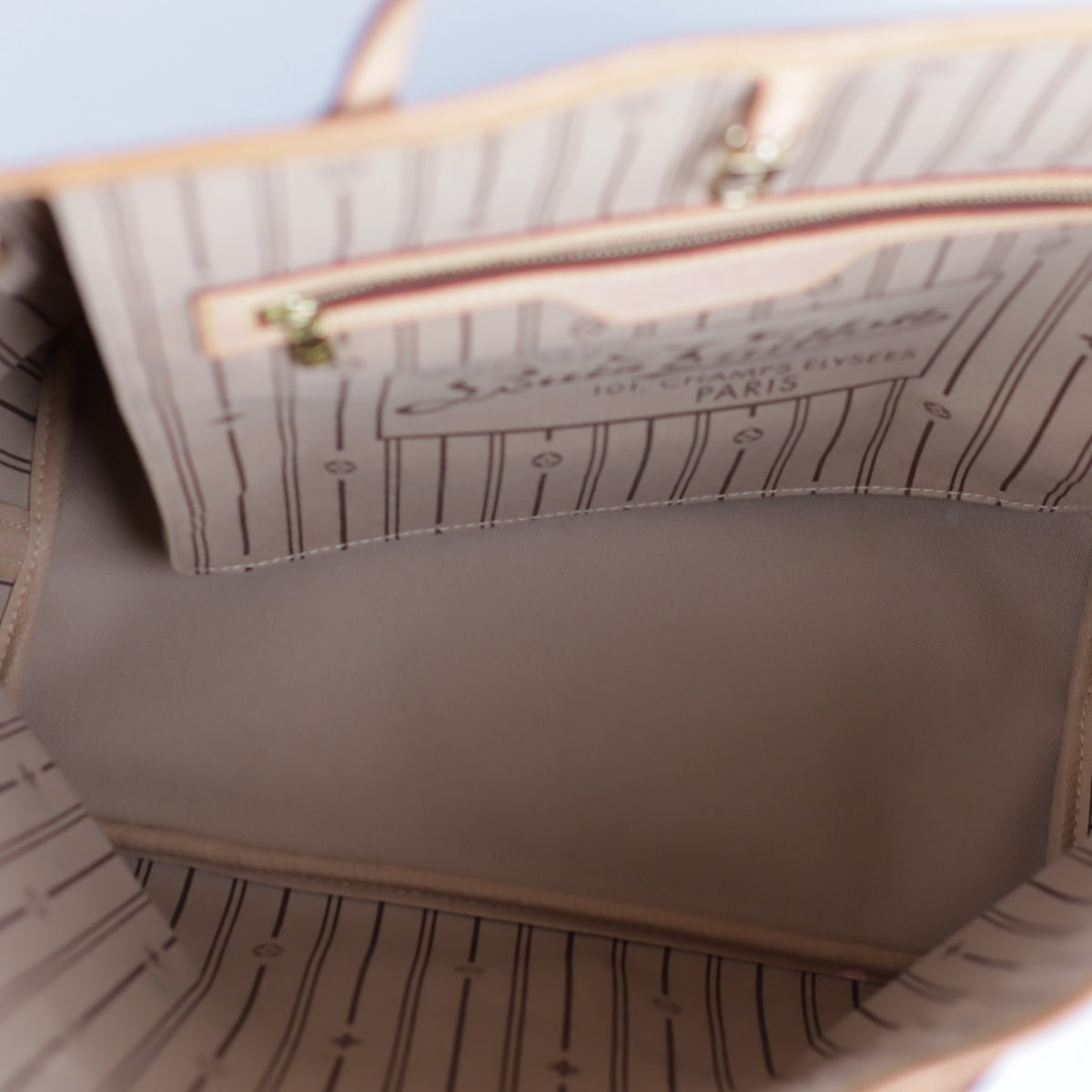 Louis Vuitton Monogram Neverfull MM Tote Väska Brun / GHV