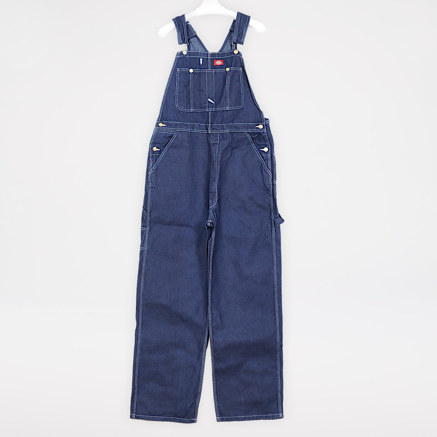 Dickies Hängselbyxor Herr 34/32 Blå Denim Snickarbyxor