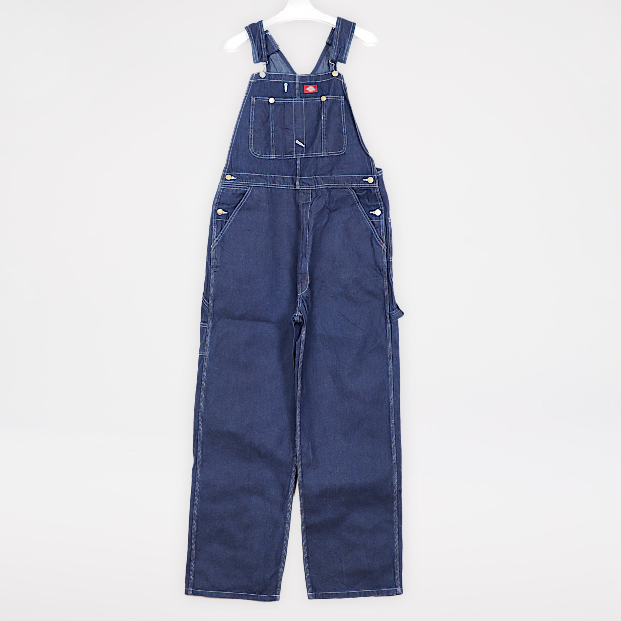 Dickies Hängselbyxor Herr 34/32 Blå Denim Snickarbyxor
