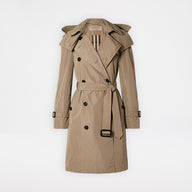 Burberry Amberford Hooded Shell Trenchcoat Beige (Dam)
