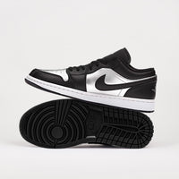Jordan 1 Low Black Metallic Silver (Dam)