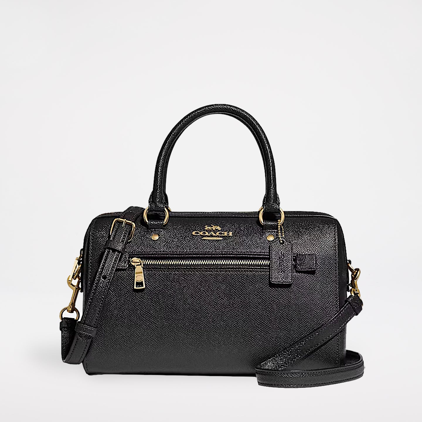 Coach Rowan Satchel Bag Medium Black