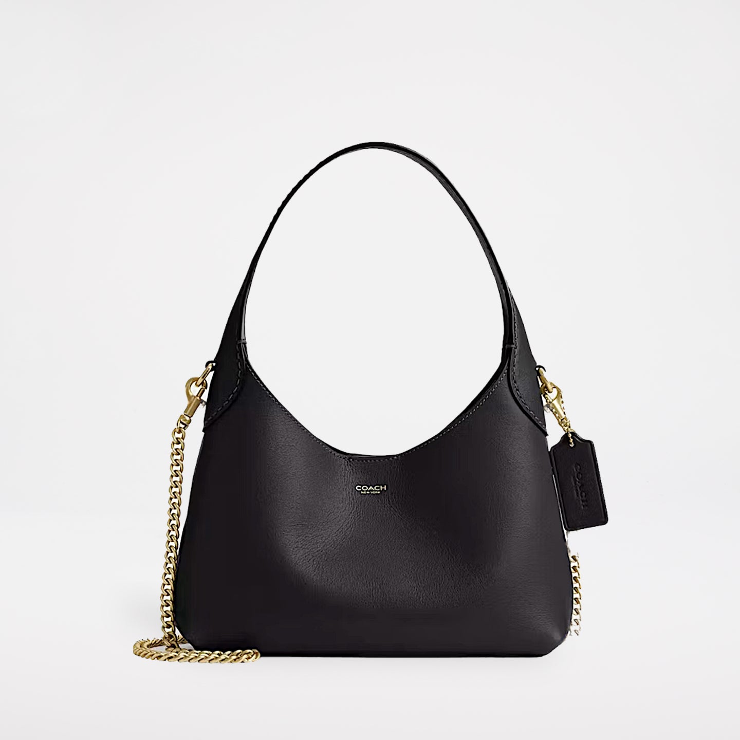 Coach Brooklyn Shoulder Bag 23 Brass/Black