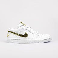 Jordan 1 Low White Metallic Gold (Dam)