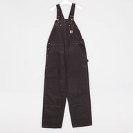 Carhartt Hängselbyxor Herr 40/32 Brun Sandstenstvättade Snickarbyxor
