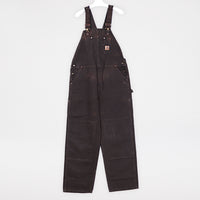 Carhartt Hängselbyxor Herr 40/32 Brun Sandstenstvättade Snickarbyxor