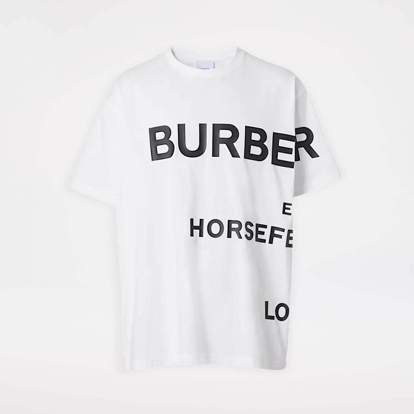 Burberry Horseferry Print Cotton T-shirt White/Black