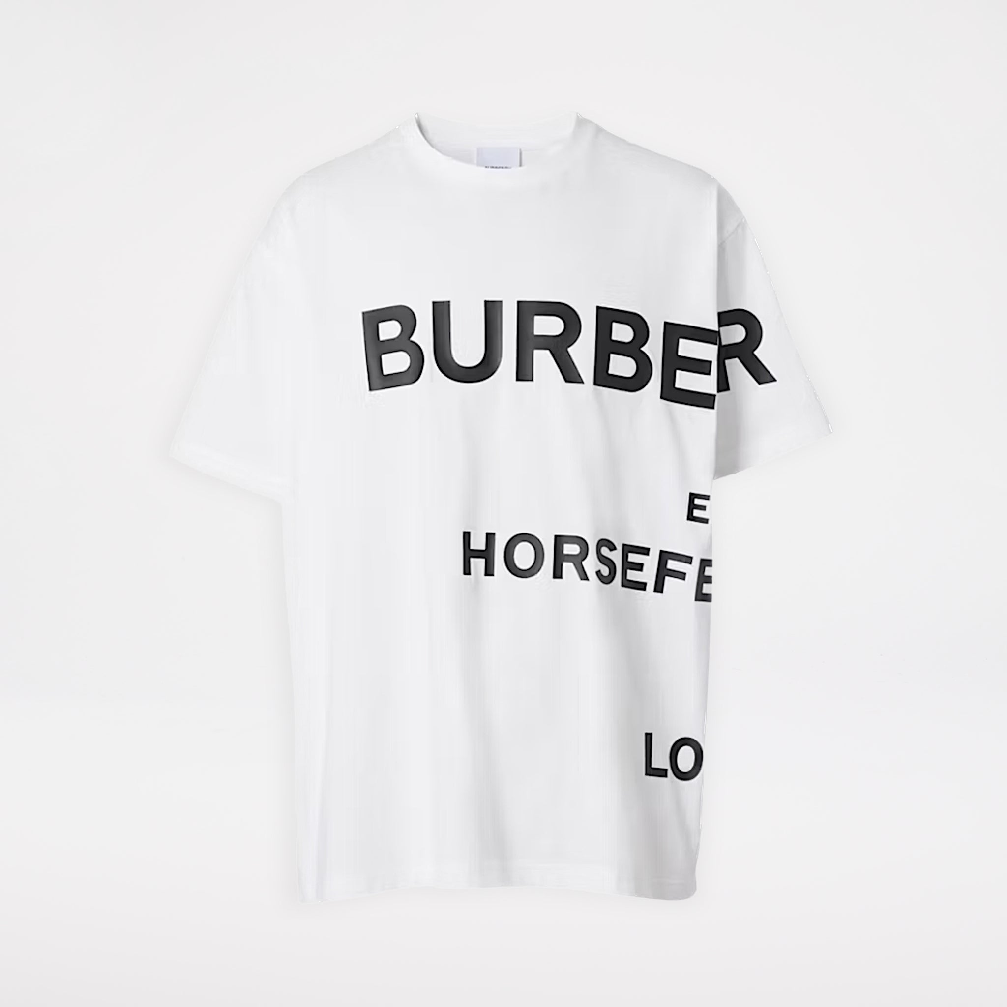 Burberry Horseferry Print Cotton T-shirt White/Black