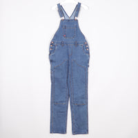 Dickies Hängselbyxor Dam Stl S / M Blå Denim Snickarbyxor