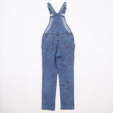 Dickies Hängselbyxor Dam Stl S / M Blå Denim Snickarbyxor