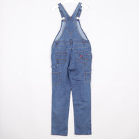 Dickies Hängselbyxor Dam Stl S / M Blå Denim Snickarbyxor