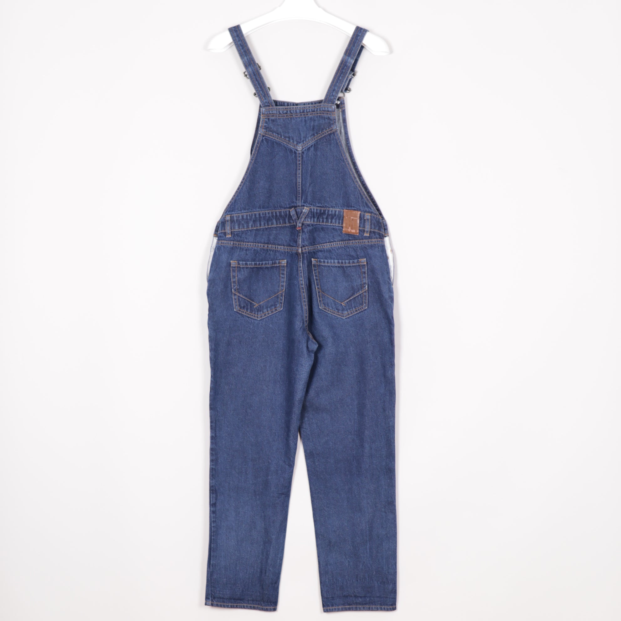 Vans Hängselbyxor Dam M Blå Denim Snickarbyxor